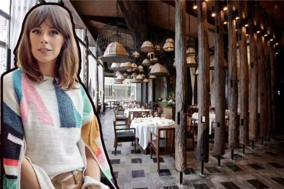 Foto de un restaurante vacío y delante foto de Belén Cuesta